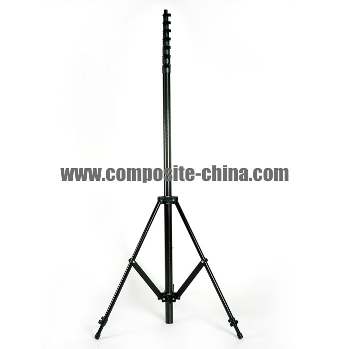 Tiang Pemeriksaan Teleskopik Gentian Karbon Tahan Lama