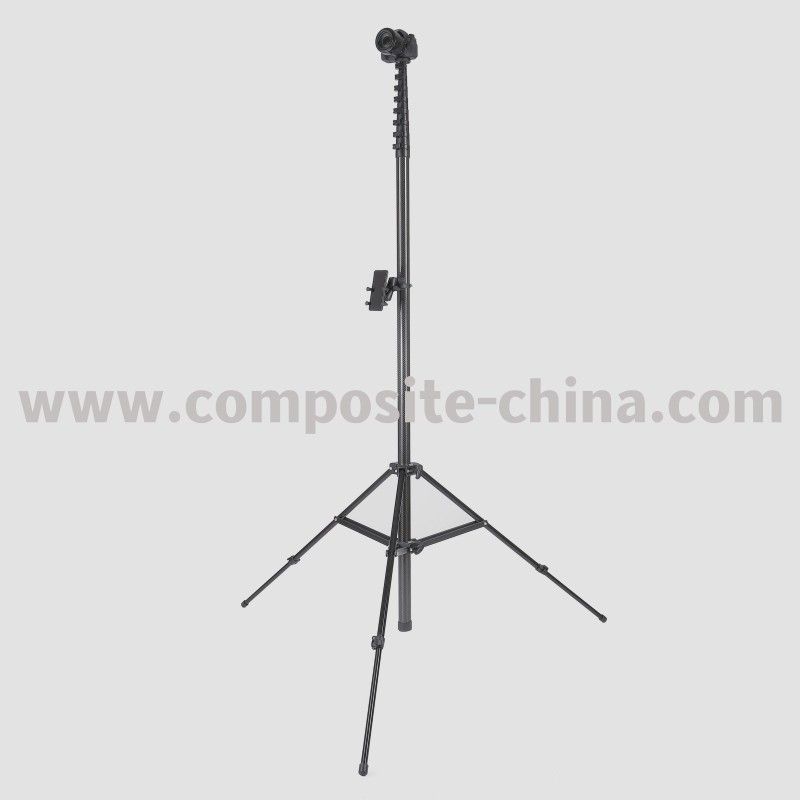 Tiang Kamera Teleskopik Gentian Karbon